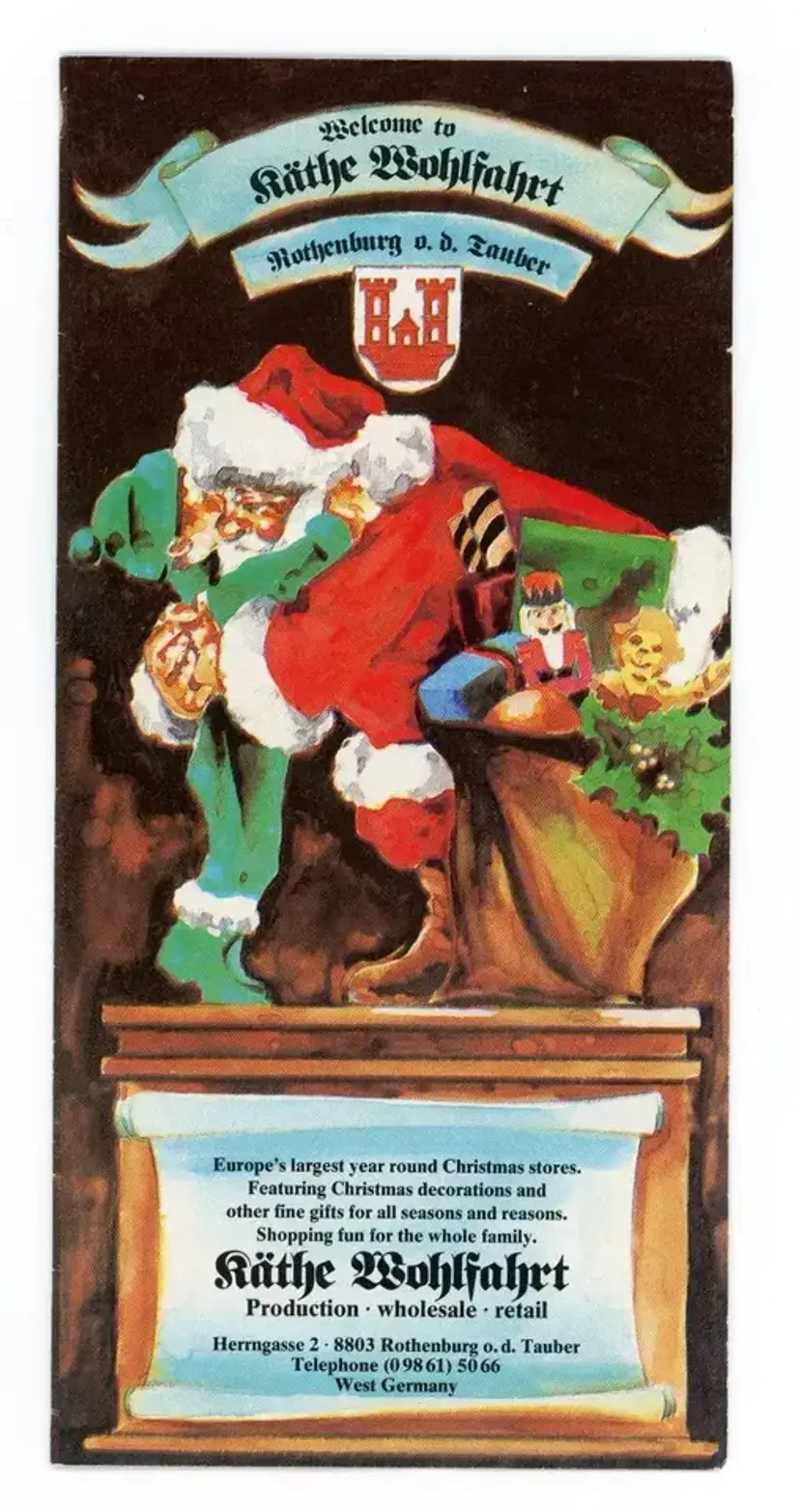 Welcome to Käthe Wohlfahrt Christmas Market Brochure Ephemera Junk Journaling