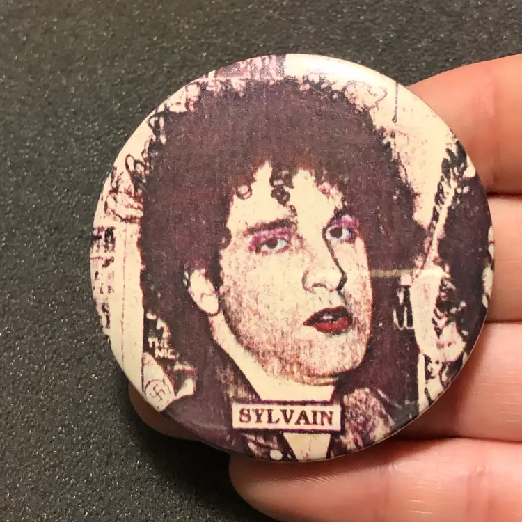 Vintage Sylvain Sylvain from New York Dolls Pinback Button Pin