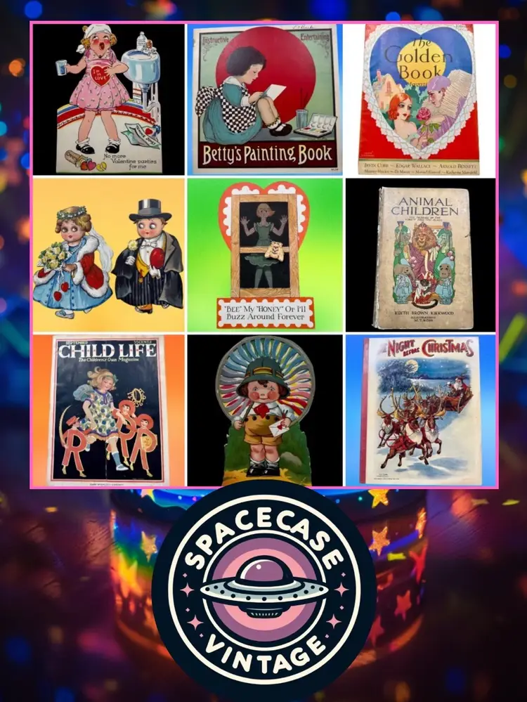 👒ANTIQUE Ephemera💌 Books, Magazines, Postcards, Valentines