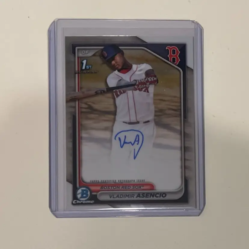 Vladimir Asencio 1st Bowman Chrome Auto Boston Red Sox