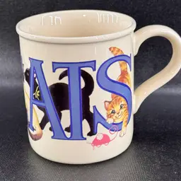 Vintage “I Love Cats” Carlton Cards 8oz Stoneware Coffee Mug