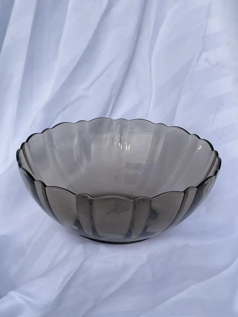 Arcoroc From France, Smoky Glass Bowl