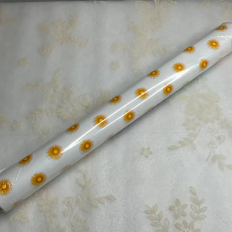 Vintage NOS 1998 Con-Tact Paper Covering Yellow Orange Marigold 1 Roll 30'