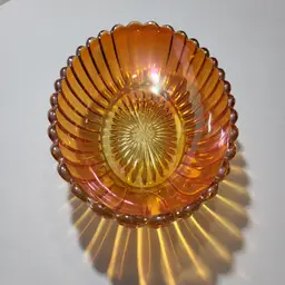 #01 - CARNIVAL GLASS OVAL DISH