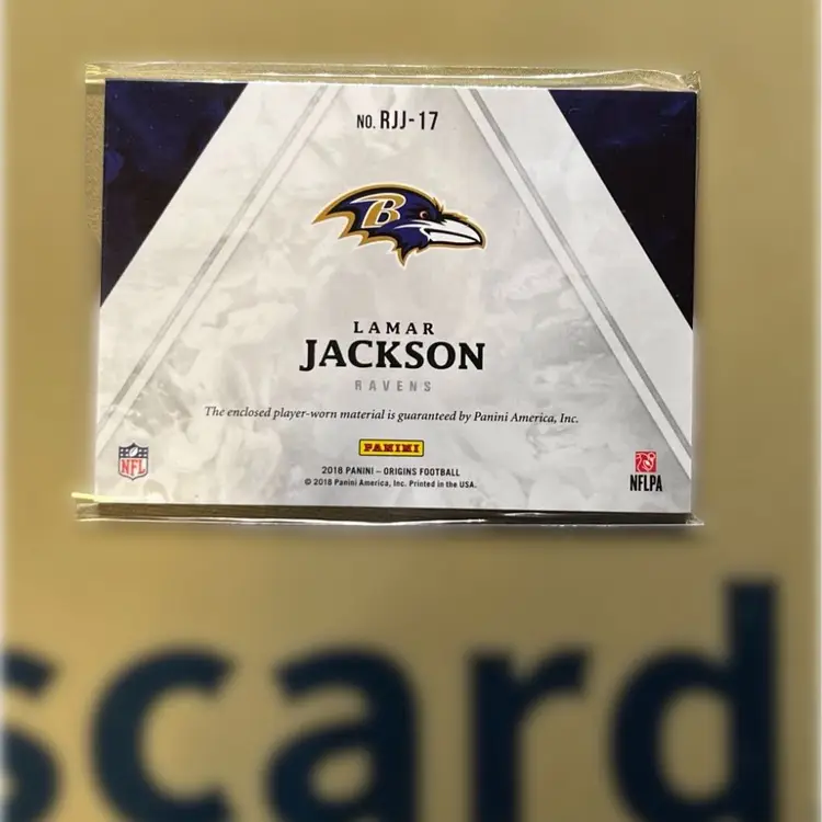 Lamar Jackson 2018 Origins 3 Color Patch Rookie 25/25 Baltimore Ravens