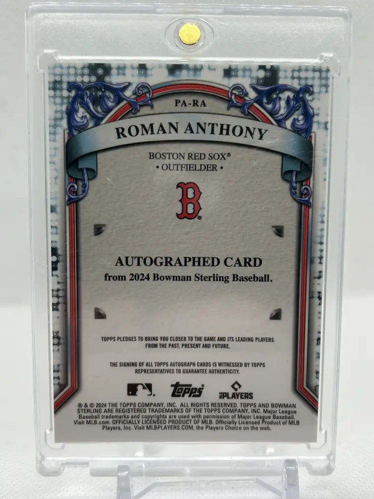 Roman Anthony 2024 Bowman Sterling Prospect Auto