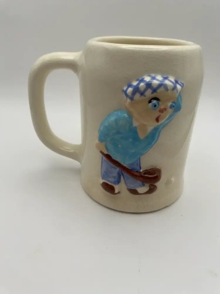 Vintage Pfaltzgraff Pottery Co. Muggsy Mug Fairway Freddie Golf Jessop York,PA.