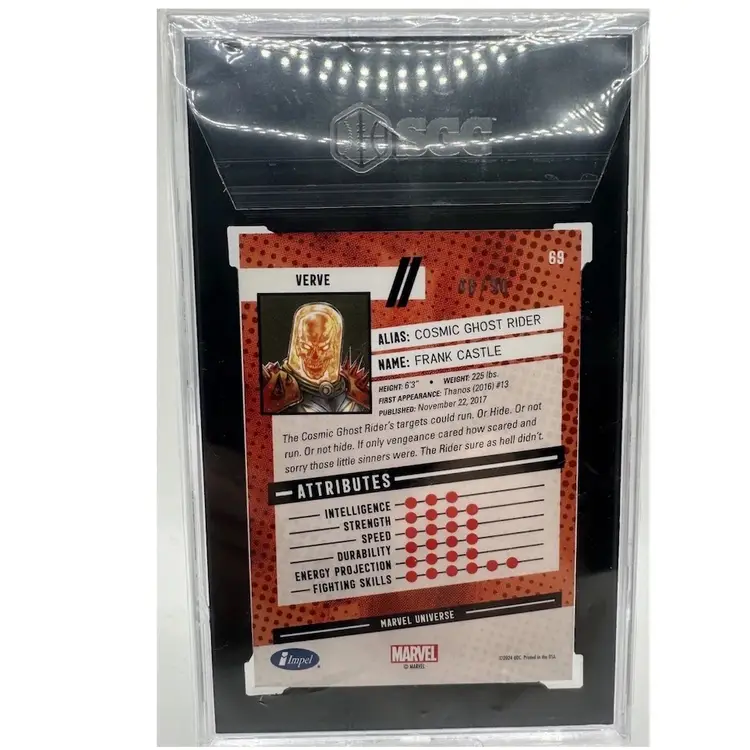 2024 Upper Deck Marvel Renditions Spider-Man Impel #69 Cosmic Ghost Rider /90