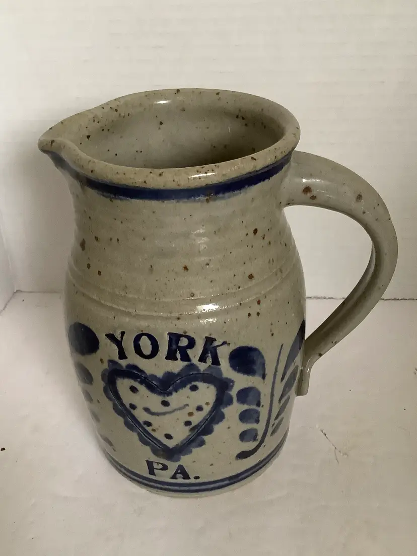 Vintage salt glazed Pitcher York PA