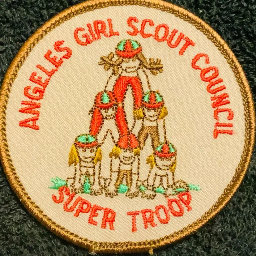 Vintage Scouting Fun Patch: Angeles Girl Scout Council Super Troop