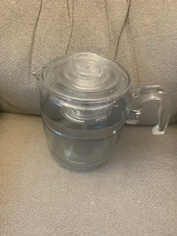 57. NOS Pyrex Glass Coffee Pot