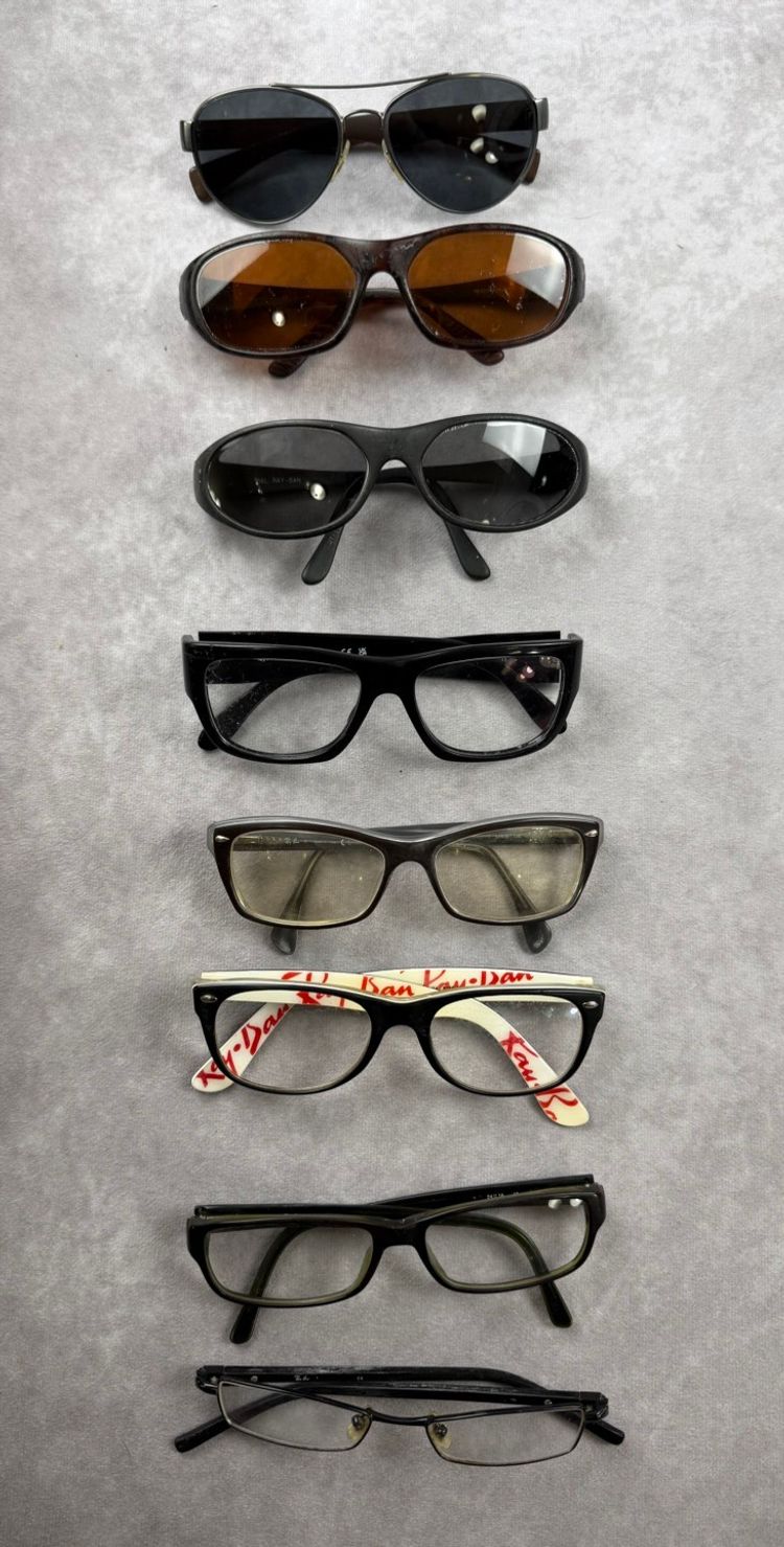 Mixed Lot Of 24 Eyeglasses/Sunglasses Ray-Ban, Kate Spade, CK, Panama Jack…