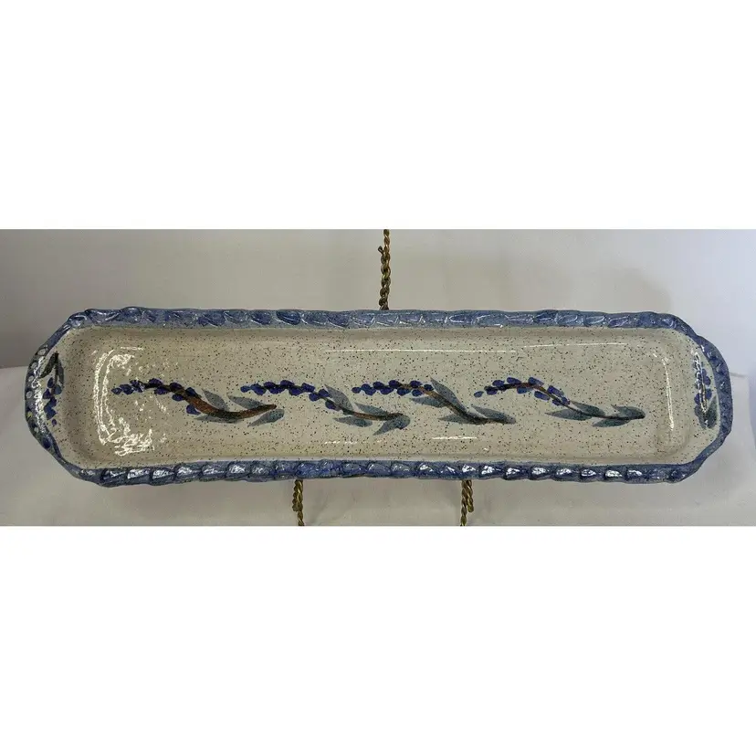 Rare Vintage Landfair Granite Lake Studio Pottery Serving Dish- Signed