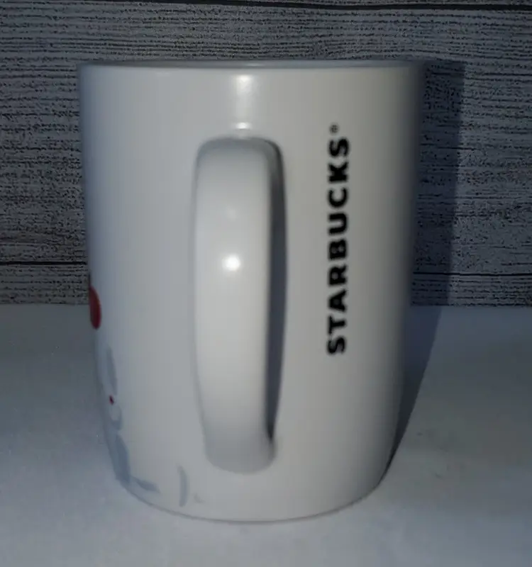 Starbucks Snowman Coffee Holiday 2012 White Cup Mug 12oz