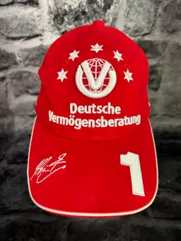 Michael Schumacher Hat 2003 Ferrari F1 Racing Cap Deutsche Vermogensberatung