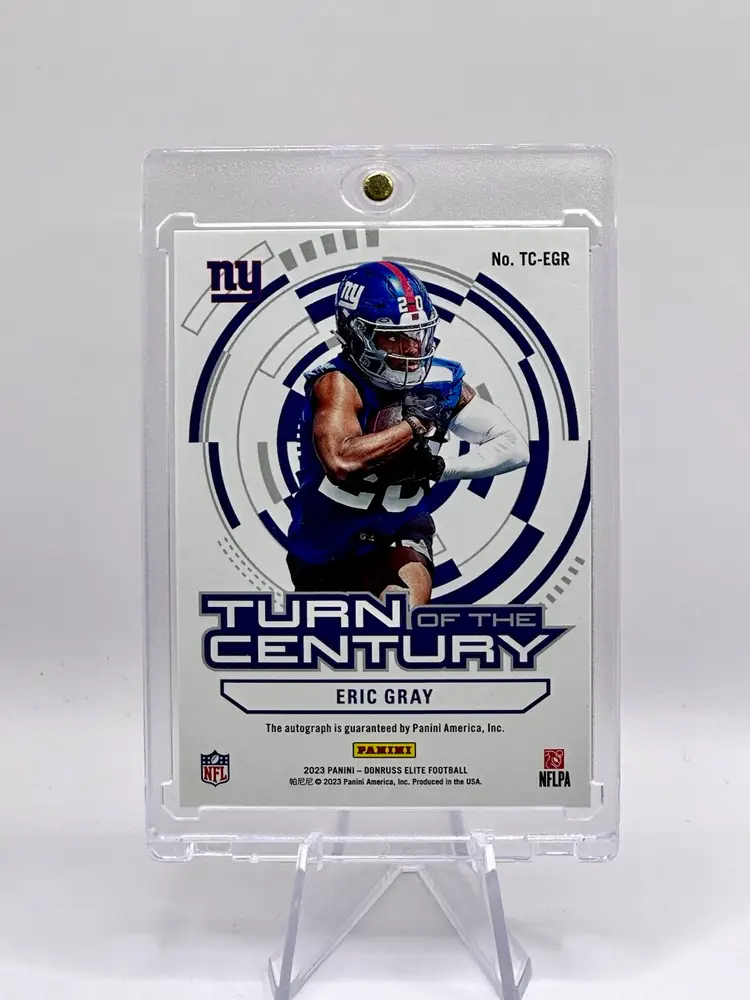 Eric Gray 2023 Elite Rookie AUTO Autograph Numbered /49 New York Giants