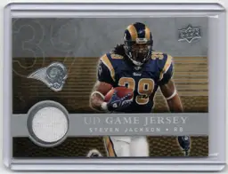 2008 Upper Deck #UDGJ-SJ Steven Jackson UD Game Jersey Game Used Patch Relic
