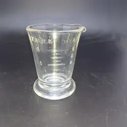 Vintage Table Tea Glass Dose Glass Measuring