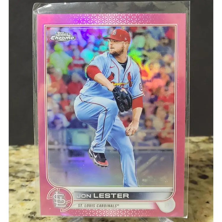 2022 Topps Chrome JON LESTER #187 Pink Refractor Cardinals