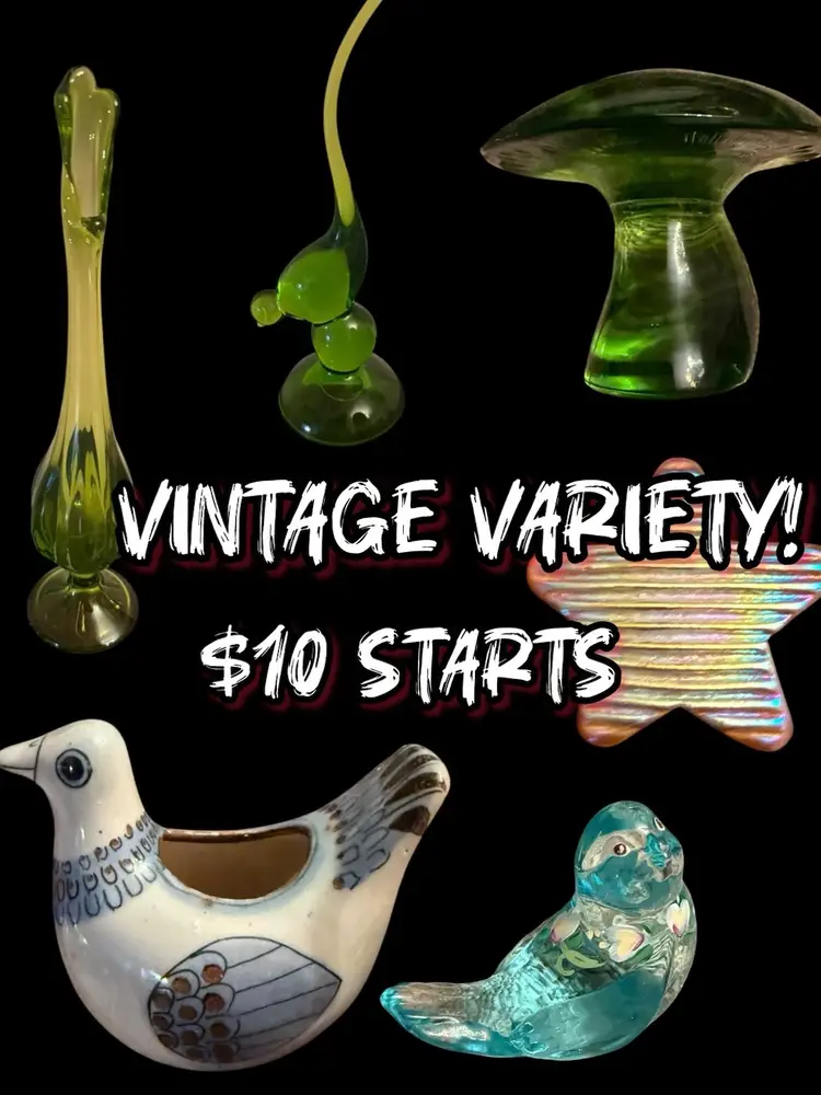 Fenton, Paperweights, Viking, Swung Vases, Pottery!!