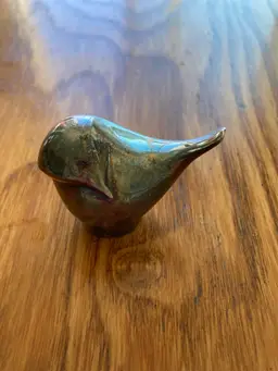 Dansk International silver-plated animal paperweight, likely by Gunnar Cyren. 2x2” 1960-1970