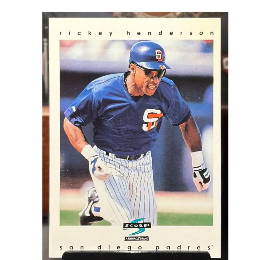 Rickey Henderson San Diego Padres HOF 1996 Score