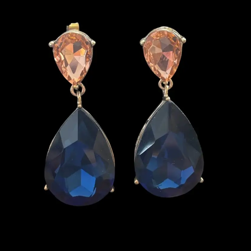 Tear Drop Crystal Earrings