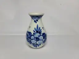 Miniature 2-5/8" Vintage Delft Bud Vase