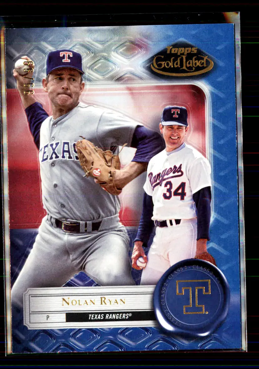 Nolan Ryan #/99 2022 Topps Gold Label Blue Class 2 #12 - (137) - Texas Rangers
