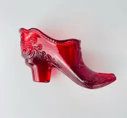 Vintage Moser Glass Shoe