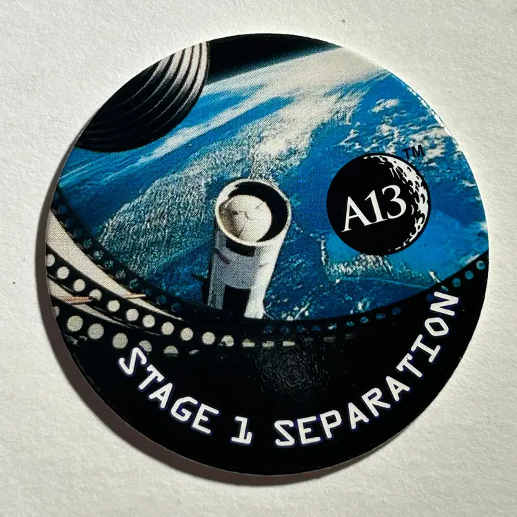 POGs Apollo 13 Pog #4 Stage One Separation A13 NASA Hardee's Food Service 1995 -  55