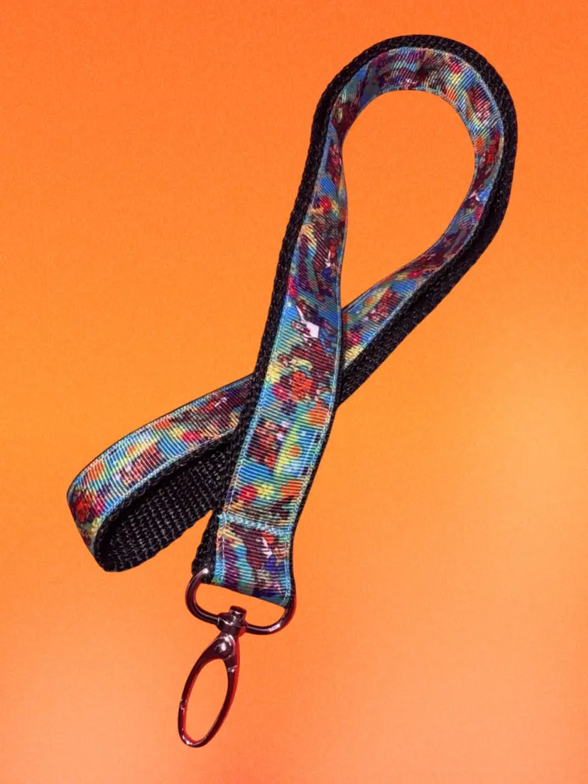 Keychain Lanyard Key Holder Scooby Doo & Velma Print NEW Handmade 19.5”