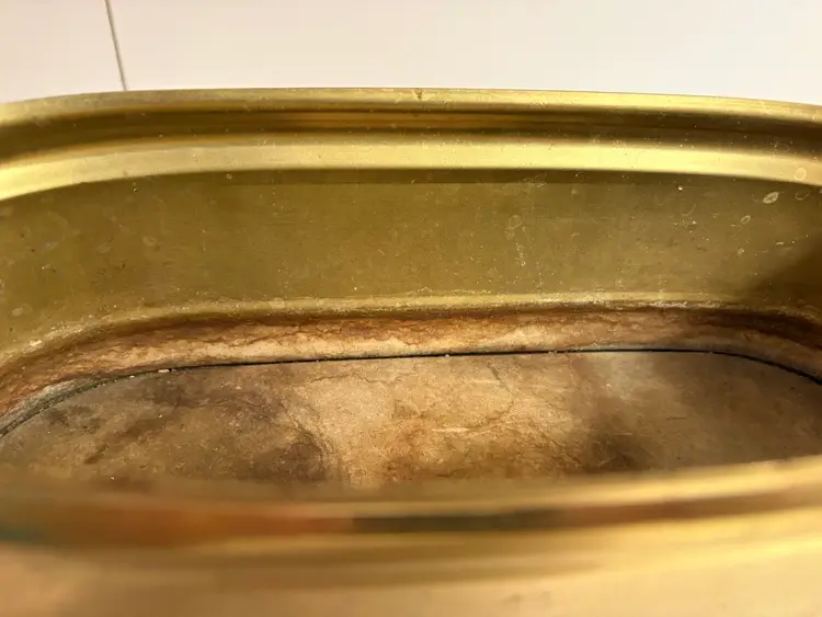 Vintage Bristol Brass Planter