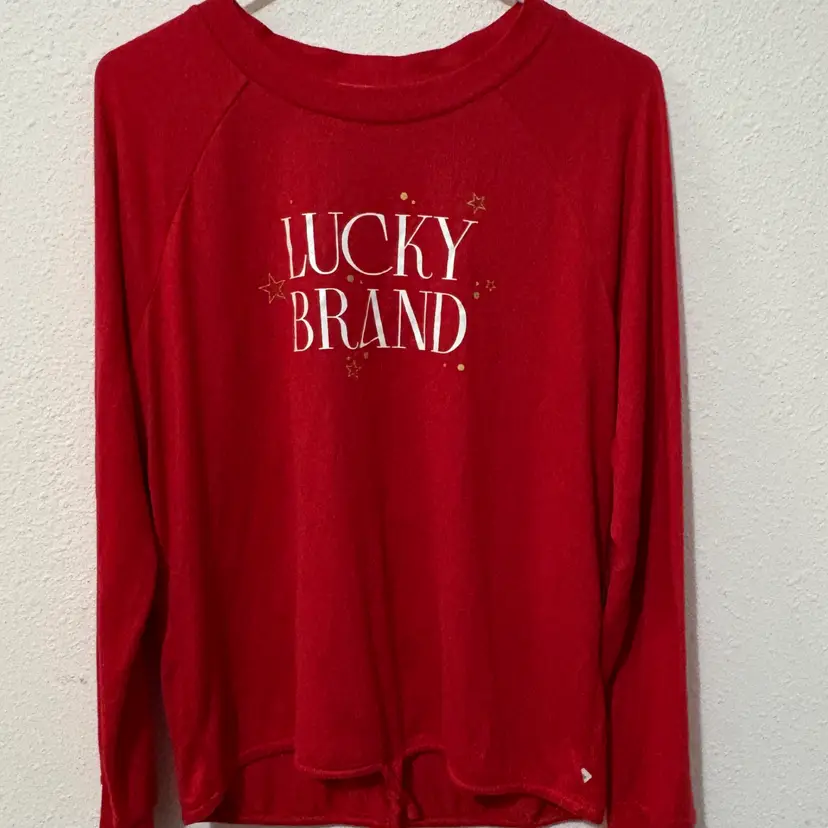 Lucky Brand Red Long Sleeve