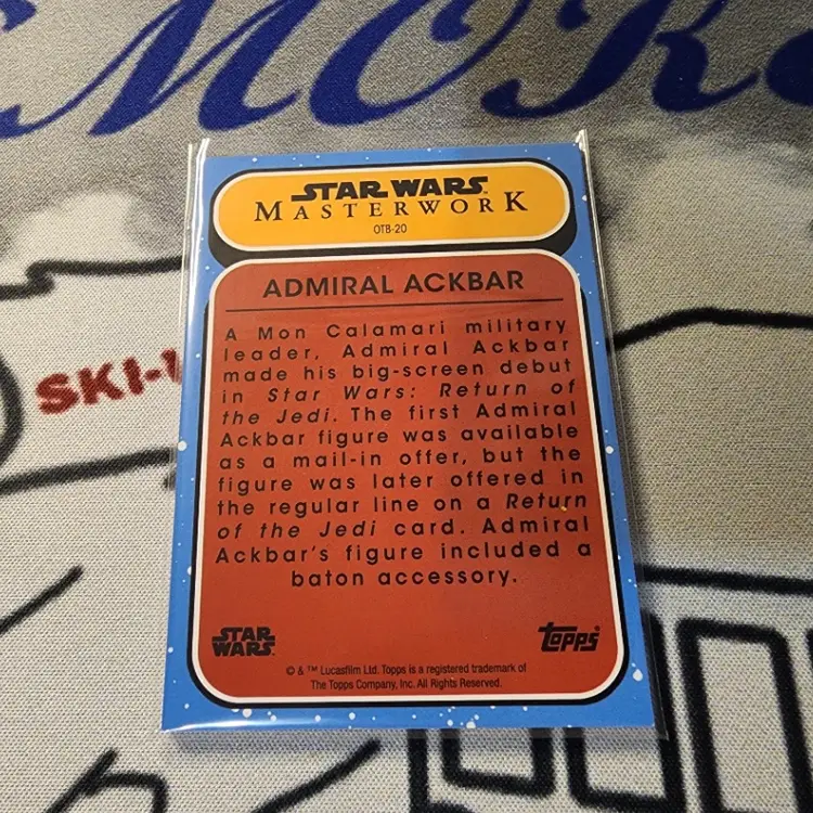 Admiral Ackbar Insert- Star Wars Masterwork