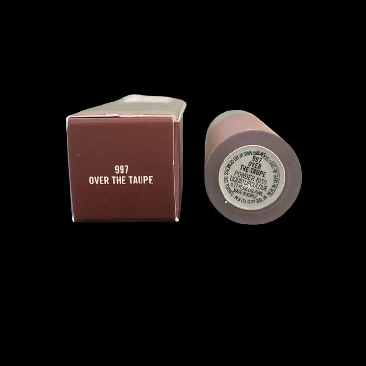 M.A.C Powder Kiss Liquid Lipcolour 997 Over The Taupe (MU109)