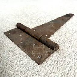 Antique Large Primitive Barn Door Gate Rustic Strap Hinge 14.75 x 8”