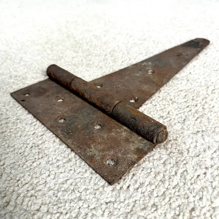 Antique Large Primitive Barn Door Gate Rustic Strap Hinge 14.75 x 8”
