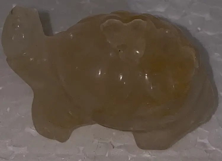 25% Off  Carved Stone Turtle 🐢 Front And Back Photos (was $8) 2" X 1.25"