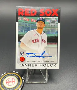 Tanner Houck RC Auto - 2021 Topps 1986 35th Anniversary Rookie Auto #86B-THO - Boston Red Sox