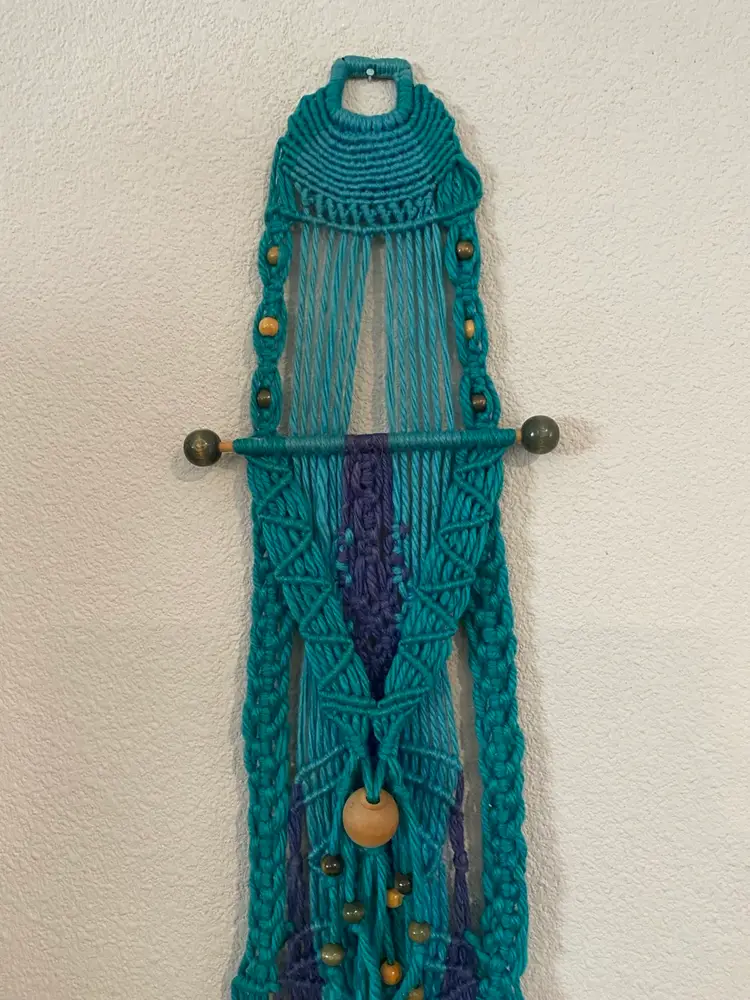 Vintage macrame Wall Hanging 60’s/70’s