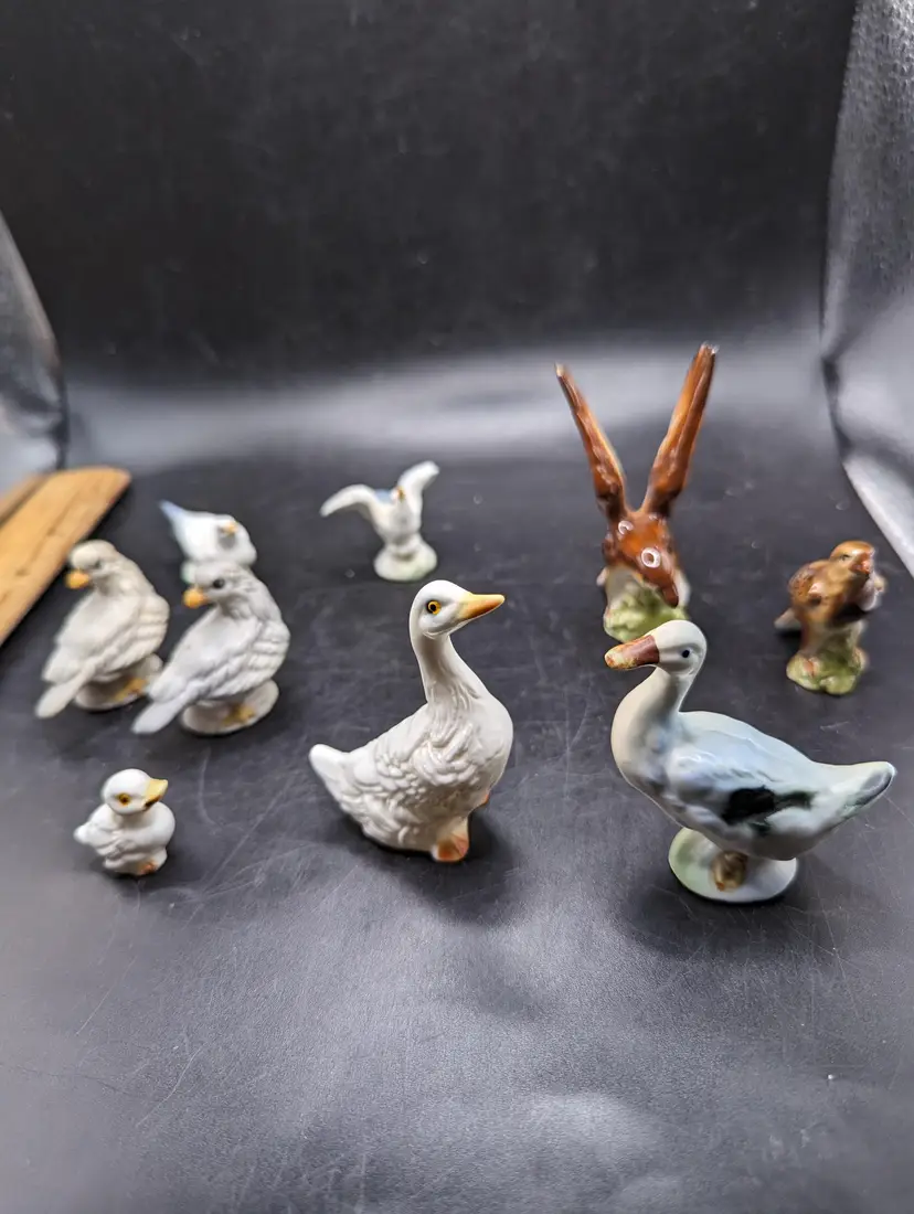 Vintage Porcelain Bird Figurine Collection