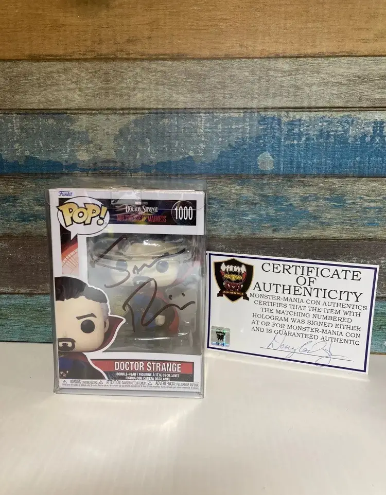 SAM RAIMI Signed Funko POP Doctor Strange 1000 Autographed With COA