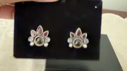 Nicky Butler Vintage Garnet Moonstone Studs