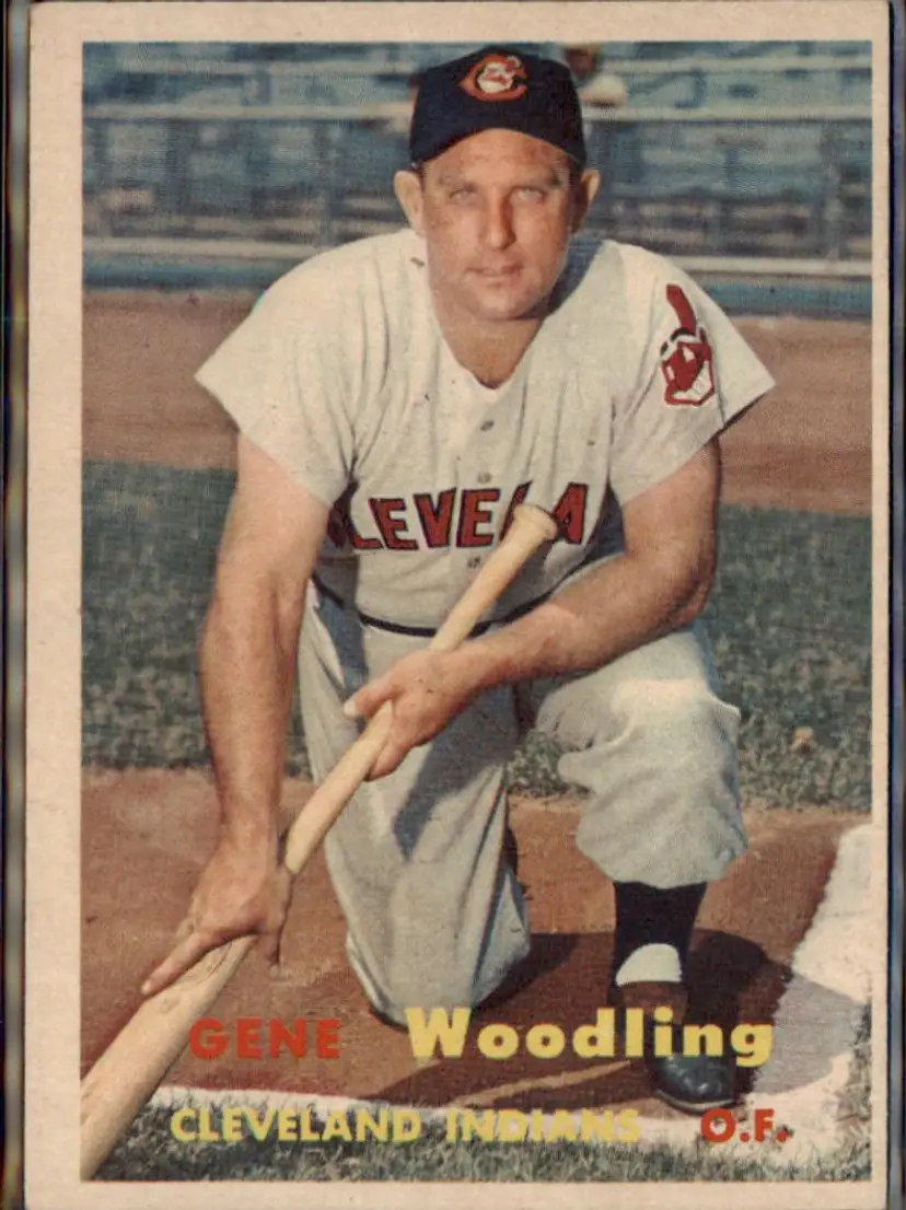 1957 Topps #172 Gene Woodling - ( pk1 ) - Cleveland Indians