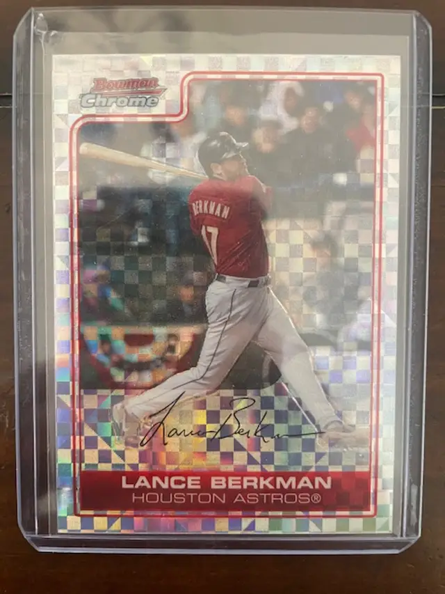 2006 Lance Berkman Bowman Chrome Xfractor #188 121/250
