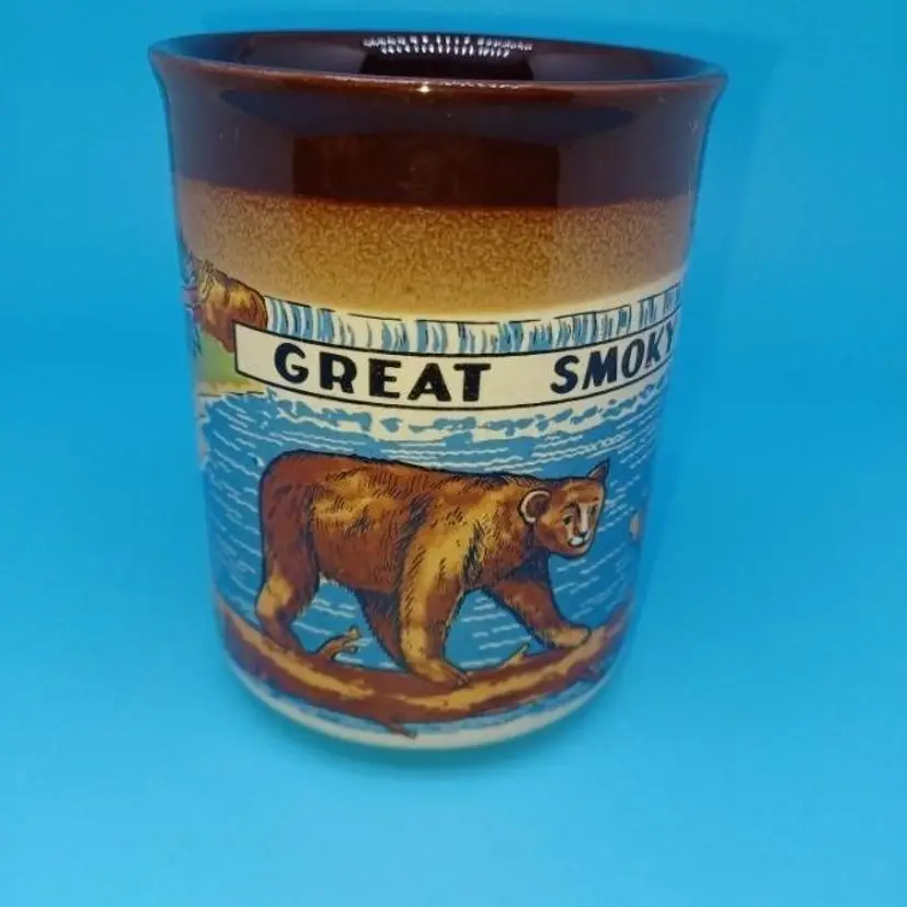 Vintage Great Smoky Mountains mug coffee cup retro