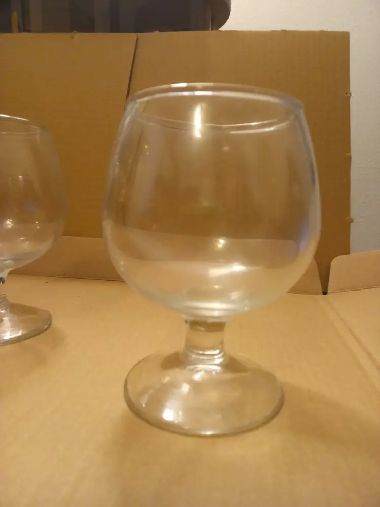 Vintage Glass Brandy Cup set