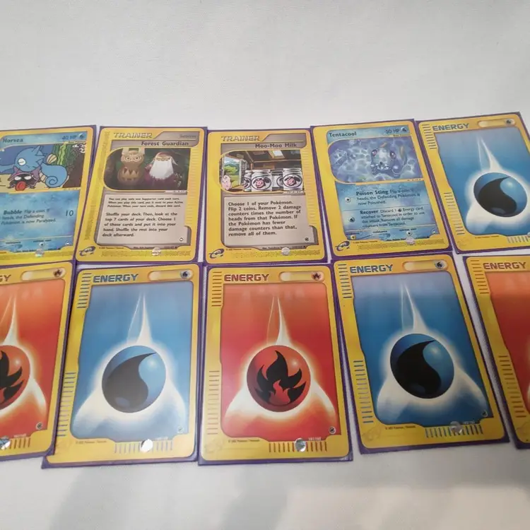 Lot Of (60) Pokemon 2002 Cards + Deck Box