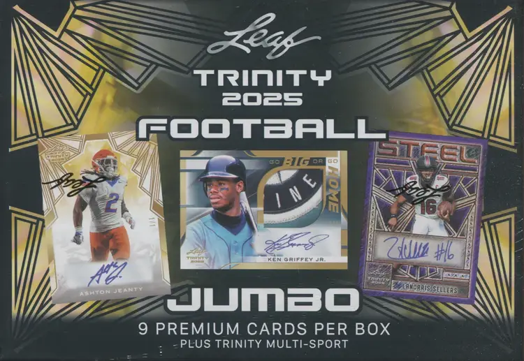 2025 Leaf Trinity Football Jumbo Hobby Box (Releases 12/5)